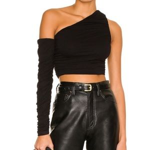 Selilah One Shoulder Top in Black